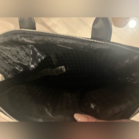 New Karl Lagerfeld Ikonik Laptop Case Briefcase Black - Picture 7 of 13